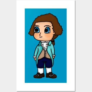 Chibi Thomas Jefferson - Large Design Posters and Art